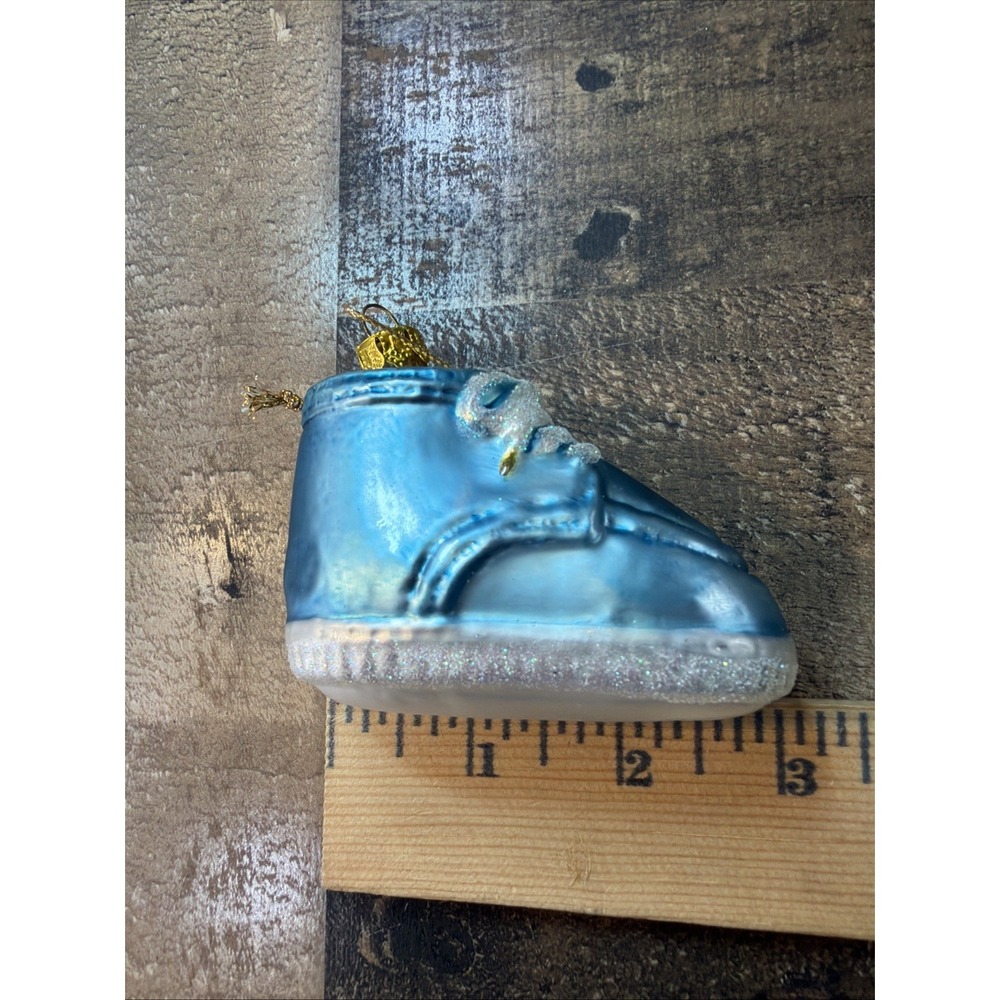 2001 Brass Key Collection Baby's 1st Ornament Hand-Crafted Blown Glass Blue Vtg - Picture 14 of 15